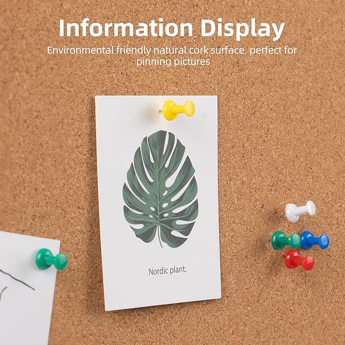 Extra Large Cork Bulletin Board 48" X 48", Wall Mounted Notice Pin Board - Image 5