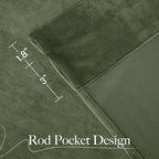 NICETOWN Sage Green Blackout Curtains 72 inches Long 2 Panels, Farmhouse and - Image 7