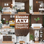 Avana Acoustic Wood Wall Panels – 47.2 x 12.6 Inch Rustic Walnut Acoustic - Image 3