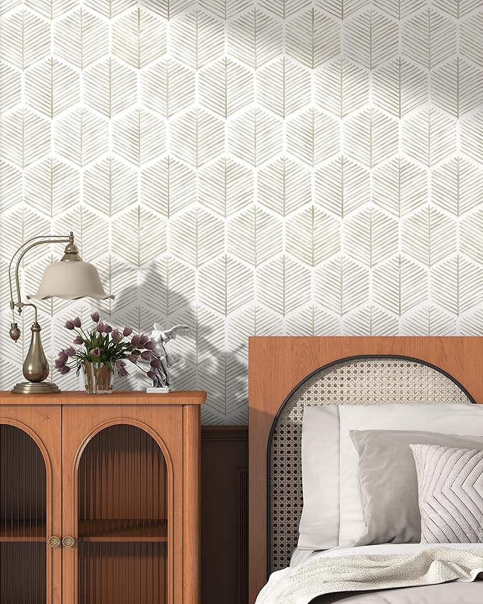 Modern Peel and Stick Wallpaper 17.3''×393'' Self Adhesive Wallpaper Boho - Image 4