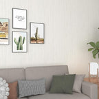 Livelynine 15.8x197 Grass Cloth Wallpaper Textured Neutral Beige Peel and Stick - Image 2