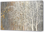 Yihui Arts Autumn Painting On Canvas White Tree Wall Art Large Landscape by YihuiArts