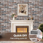 20 PCS 3D Wall Panels Brick Peel and Stick 26.7"x13.4" - Image 4
