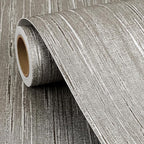 FunStick Taupe Grasscloth Peel and Stick Wallpaper Textured Grass Cloth - Image 7