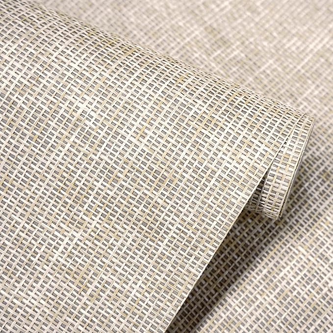 Ansehan Wallcovering W030105 Envy Collection 36" W x 8 Yard L, Natural Paper by Ansehan