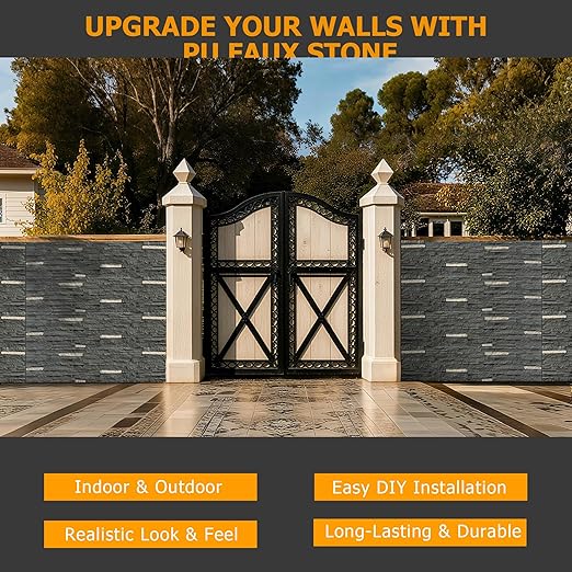 ROOMTEC 1-Pack Faux Stone Wall Covering Panels - Image 8