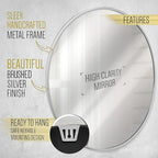 HBCY Creations Medium Round Mirror, Living Room and More, Modern Minimalist - Image 5
