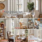 Lajode Plaid Patterned Curtains Thermal Insulated - Image 4
