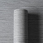Grasscloth Textured Wallpaper Gray Peel and Stick 24inX393in Fabric Wall Paper - Image 3