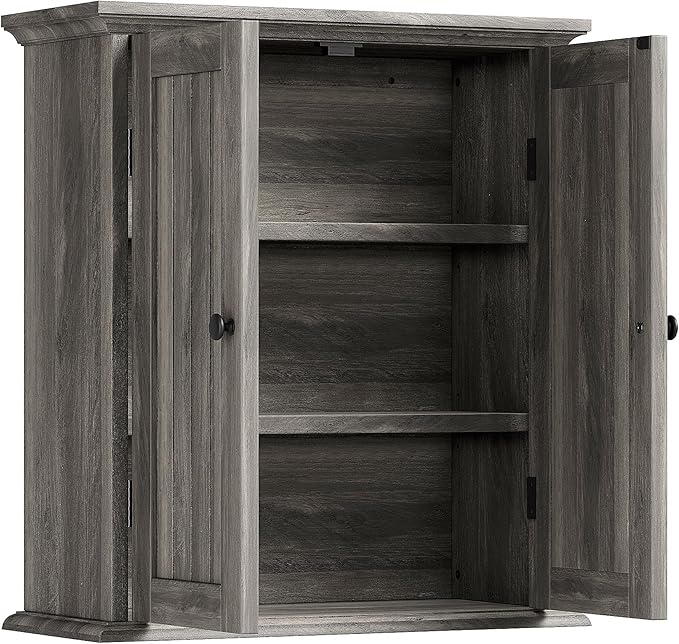 ChooChoo Bathroom Wall Cabinet, Over The Toilet Space Saver Storage Cabinet - Image 7