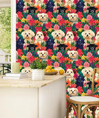 BOKEBEVE Colorful Wallpaper Peel and Stick Dogs Contact Paper Vibrant Bright - Image 4