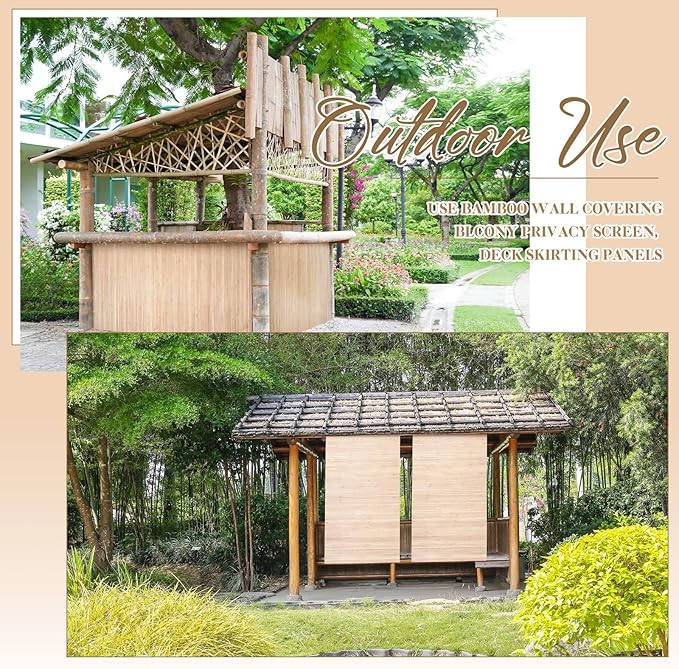 Juexica 2 Pcs Natural Bamboo Wall Panel - Image 6