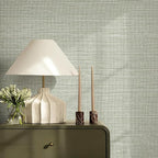 JiffDiff Grasscloth Wallpaper Peel and Stick Cream Grassweave Stick on - Image 9