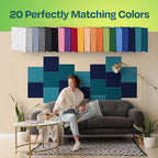 Acoustic Panels 12-Pack Soundproof Wall Panels 12"x12"x0.4" Decorative Sound - Image 4