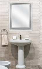 MCS 28.5x34.5 Large Wall Mirror, Vertical & Horizontal Wall Hanging Mirror - Image 6