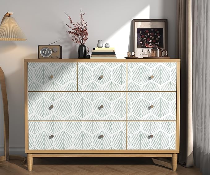 Modern Peel and Stick Wallpaper 17.3''×197'' Geometric Wallpaper Boho Contact - Image 5