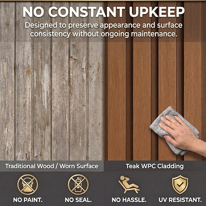 From Plain to Beautiful in Hours WPC Exterior Wall Slat Panels Waterproof - Image 7