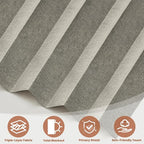AJAZZ Blackout Accordion Door Curtain 98"x106" Grey - Image 7