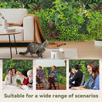 Artificial Plant Wall Boxwood Roll: 48"x120" UV Resistant Green Leaves Faux - Image 6