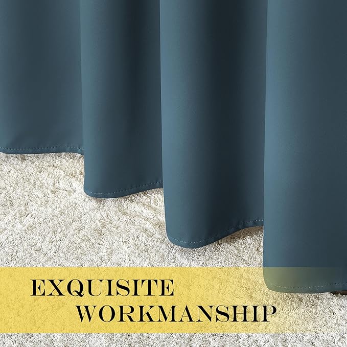 NICETOWN Blackout Curtains 84 Inch Length, Thermal Insulated Room Darkening - Image 4