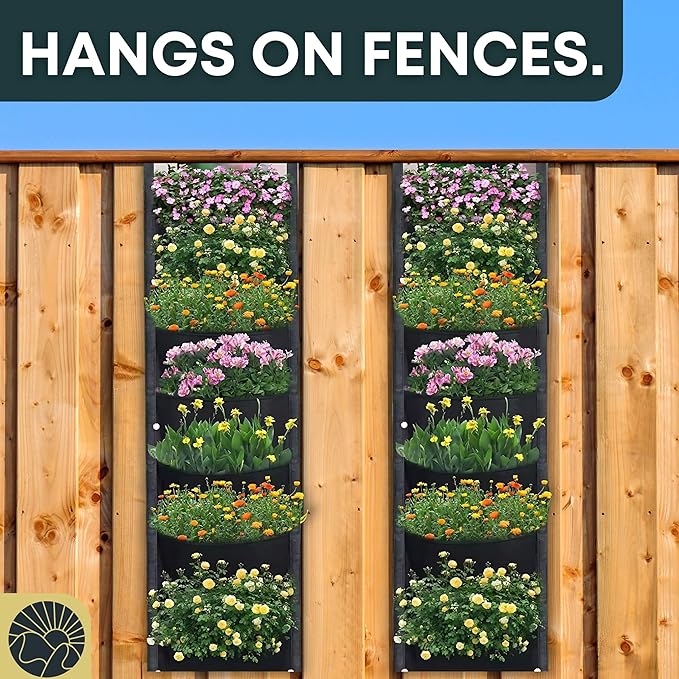 SunVara Fence Planters Wall Planters - Image 5
