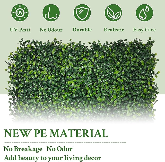 Artificial Ivy Privacy Fence Screen:48"x 128" 4-Layer Leaf UV-Anti Faux - Image 4