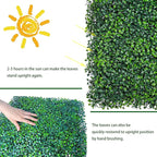 ODTORY Artificial Grass Wall Backdrop Panels, 16 X 12 in 12P UV-Anti Greenery - Image 4