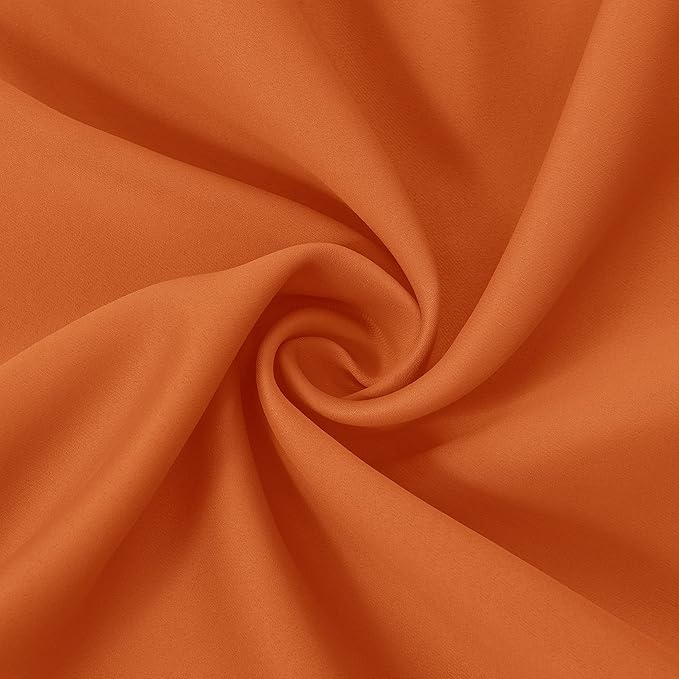 LEMOMO Blackout Curtains 42 x 84 inch/Orange Curtains Set of 2 Panels/Thermal - Image 6