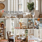 Lajode Plaid Curtains Pattern Printed 90 Inches Long - Image 4
