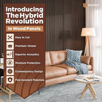 Avana Acoustic Wood Wall Panels – 47.2 x 12.6 Inch Dark Walnut Oak Acoustic - Image 2