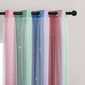 XiDi Curtains for Bedroom Decor, Rainbow Pink GreenBlue34/96/1 by Addsomecolortolife