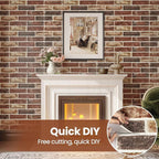 20 PCS 3D Wall Panels Brick Peel and Stick 26.7"x13.4" - Image 6