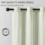 XiDi Green Curtains for Bedroom, Girls Room Blackout Curtains, Kids Room - Image 2