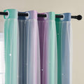 XiDi Curtains for Bedroom Decor, Rainbow Purplgreen grey52/54 by Addsomecolortolife