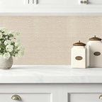 Grasscloth Peel and Stick Wallpaper Beige Contact Paper 15.7inch x 118.1inch - Image 4