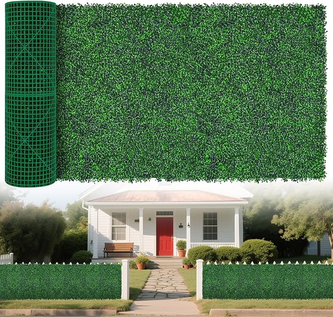 Yangrass Artificial Greenery Wall Roll, Vine Leaf Fence Panels by LivingGreenEveryDayShine