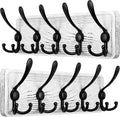 SKOLOO Rustic Wall Mounted Coat Rack, Wood Coat Rack Wall Mount by SKOLOO