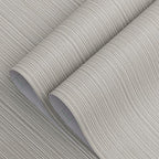 Mocha Brown Faux Grasscloth Wallpaper Peel and Stick Linen Textured 24"x394" - Image 2