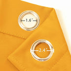 LEMOMO Yellow Thermal Blackout Curtains/52 x 63 Inch/Set of 2 Panels Room - Image 6