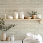HueBurst Grasscloth Peel and Stick Wallpaper 17.3" x 197" Renter Friendly - Image 3