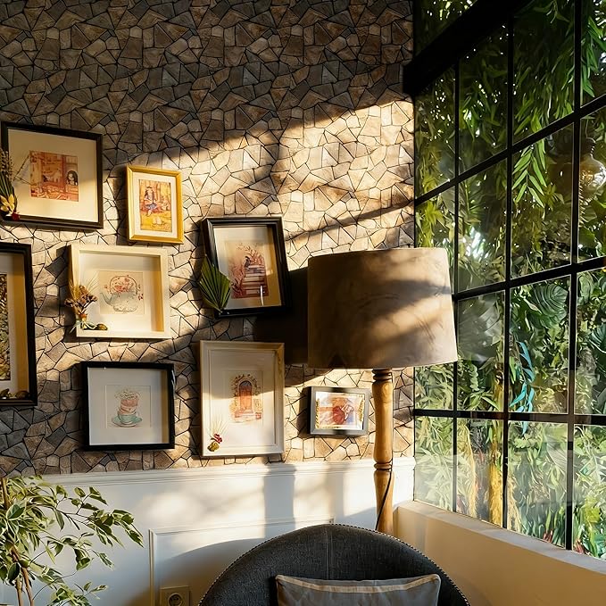 3D Self Adhesive Wall Panels, PVC Tiles Backsplash DIY Brick Wallpaper Tile - Image 5