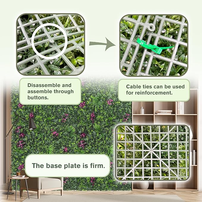 Greenery Grass Wall Boxwood Plant Roll: 40"x120" - Image 4