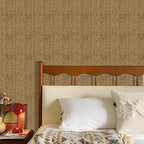 Grasscloth Peel and Stick Wallpaper 15.75x196.85inch Vintage Brown Removable - Image 6