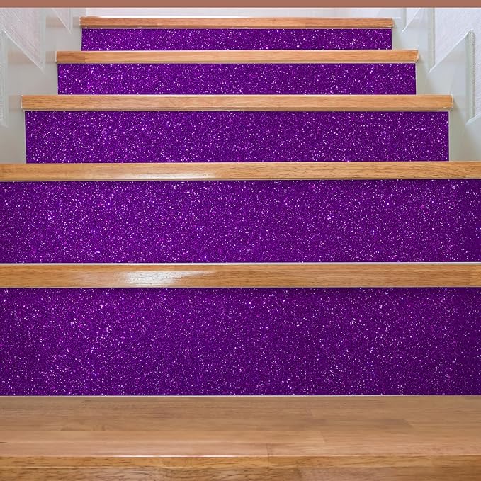CHIHUT Dark Purple Glitter Wallpaper Stick and Peel - Image 6