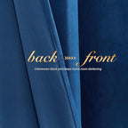 NICETOWN Blue Velvet Curtains 108 inches Long, Room Darkening Luxury Silky - Image 4