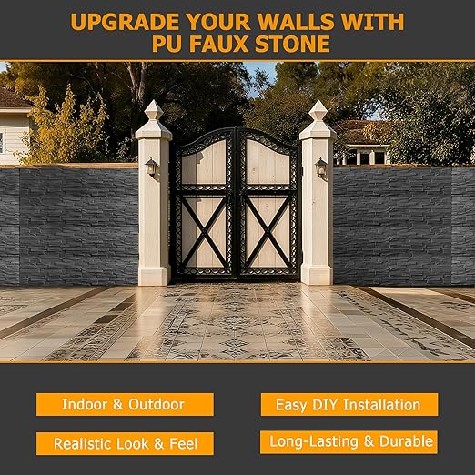 ROOMTEC 6-Packs Faux Stone Wall Covering Panels - Image 9