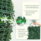ODTORY Artificial Boxwood Wall Panels 20x20 inch 26Pcs, UV-Anti Faux Greenery - Image 4
