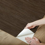 NuWallpaper x Society Social Brown Classic Faux Grasscloth Peel & Stick - Image 6