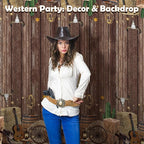 Kochorie 54 Inch X 100 Feet Western Party Tablecloth Roll, Disposable Western - Image 7