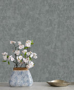 Yasinet Peel and Stick Wallpaper Removable Wallpaper Modern Grey-Green Embossed - Image 6